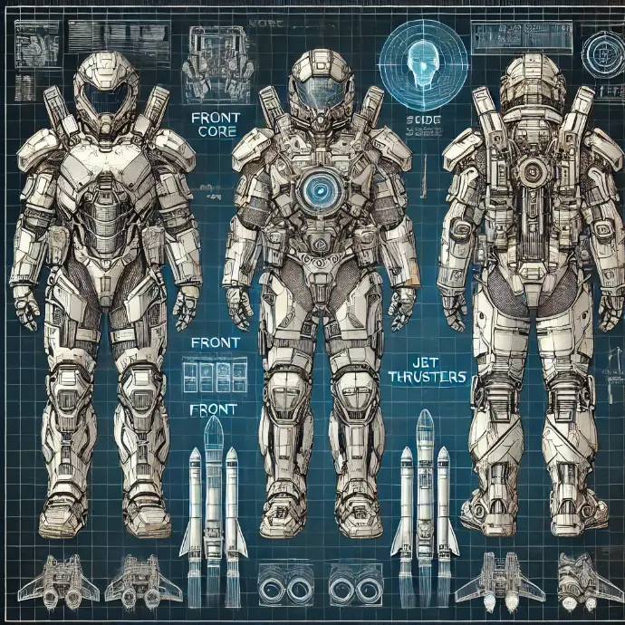Dessin pour un fond écran futuriste 